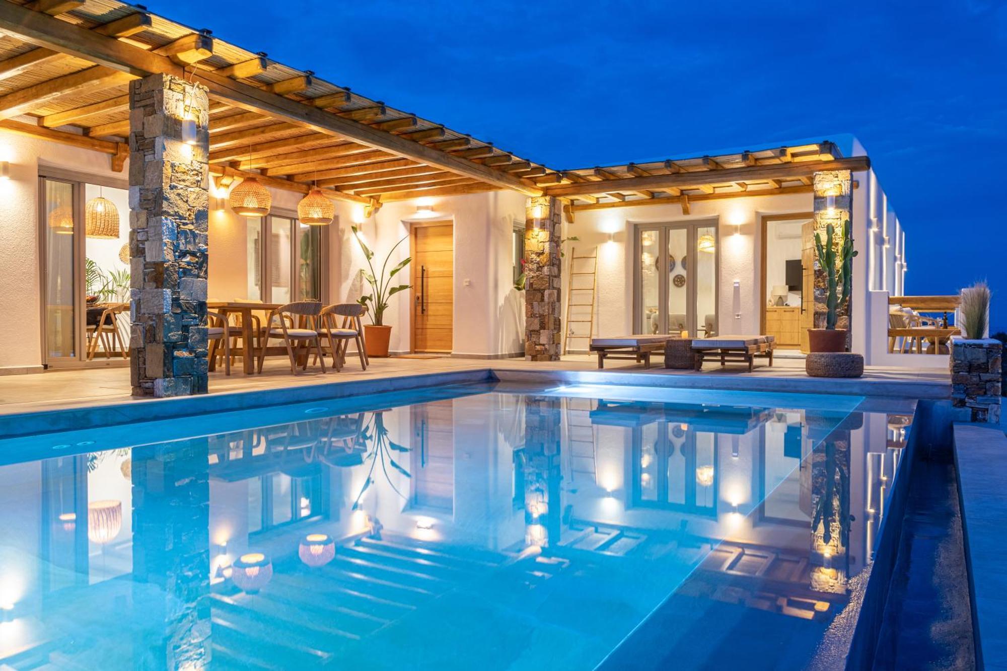 Villa Lefko Megas Gialos - Nites Luaran gambar